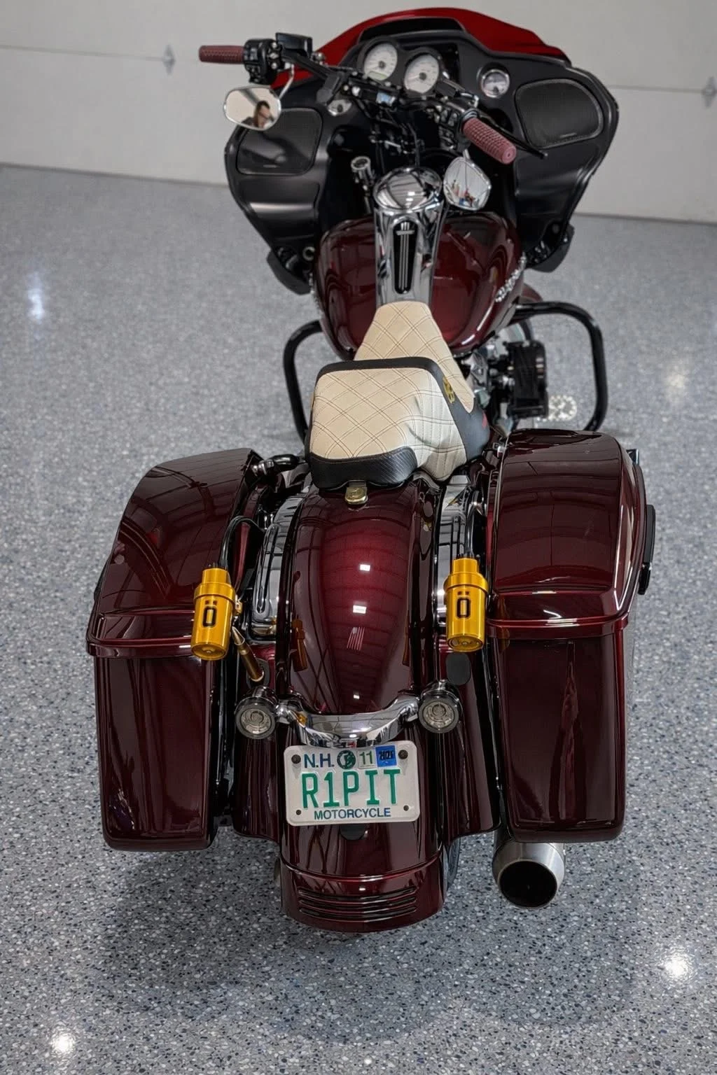 Custom motorcycle detailing by Midnight Detailing in Newton NH