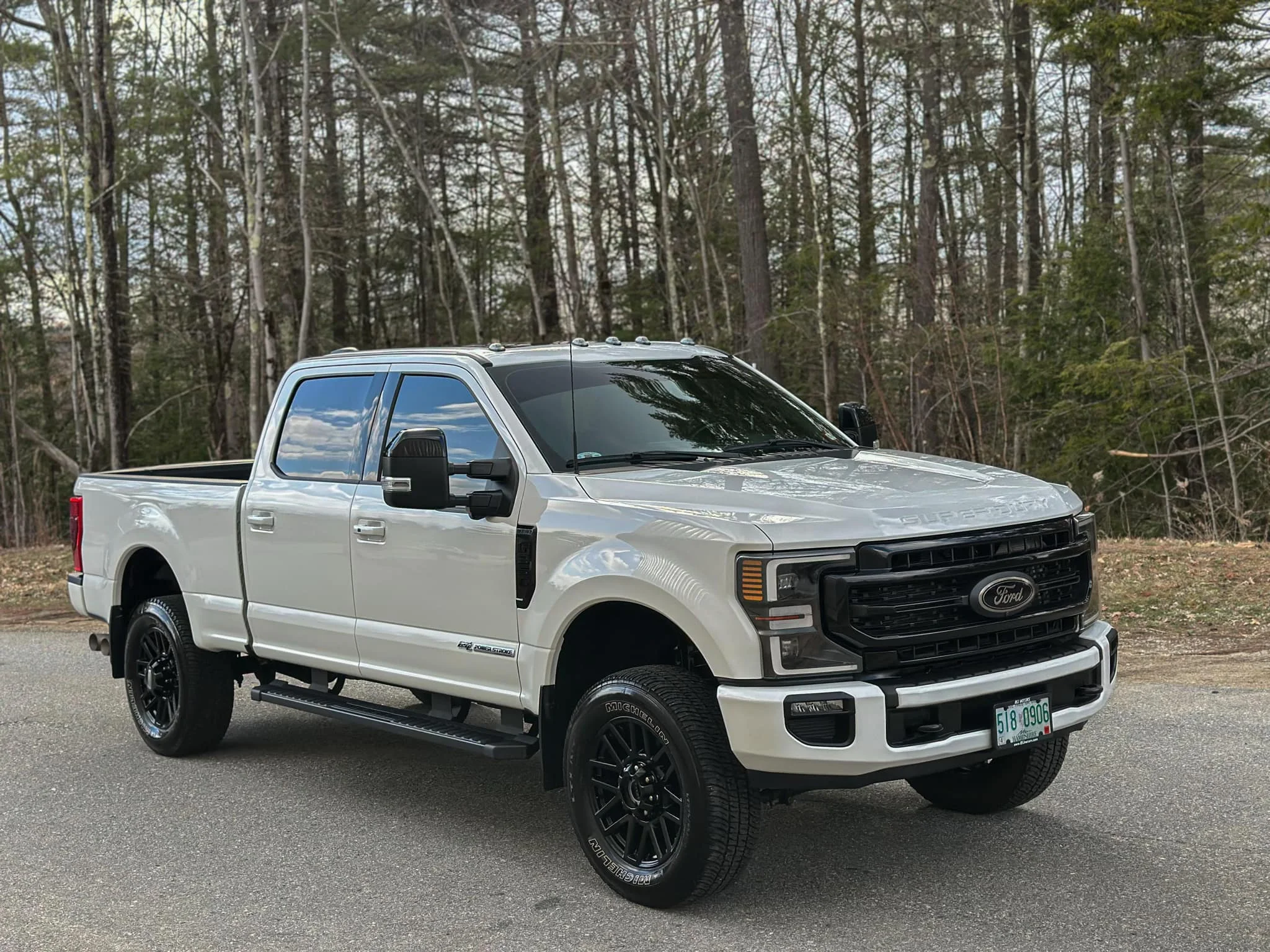 White truck after maintenance detailing by Midnight Detailing in New Hampshire